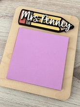 Load image into Gallery viewer, Personalized Note Card Holder, Teacher Appreciation Gift
