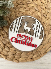 Load image into Gallery viewer, Winter Deer Christmas Insert for Shiplap Bases
