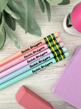 Load image into Gallery viewer, Personalized Pencils for Back to School, Teacher Appreciation Gift
