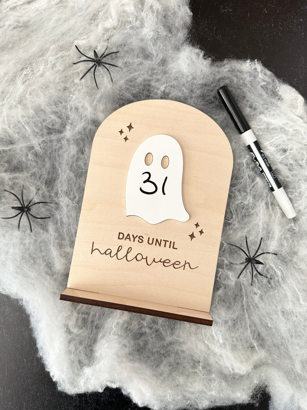 Ghost Countdown to Halloween Sign