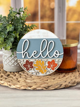 Load image into Gallery viewer, Hello, Fall Leaves Insert for Shiplap Bases
