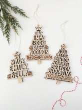 Load image into Gallery viewer, Family Name Tree Ornament
