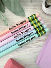 Load image into Gallery viewer, Personalized Pencils for Back to School, Teacher Appreciation Gift
