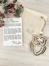 Load image into Gallery viewer, Wise Owl Teacher Appreciation Ornament
