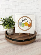 Load image into Gallery viewer, Hello Fall Leaves Insert w/ Shiplap Base
