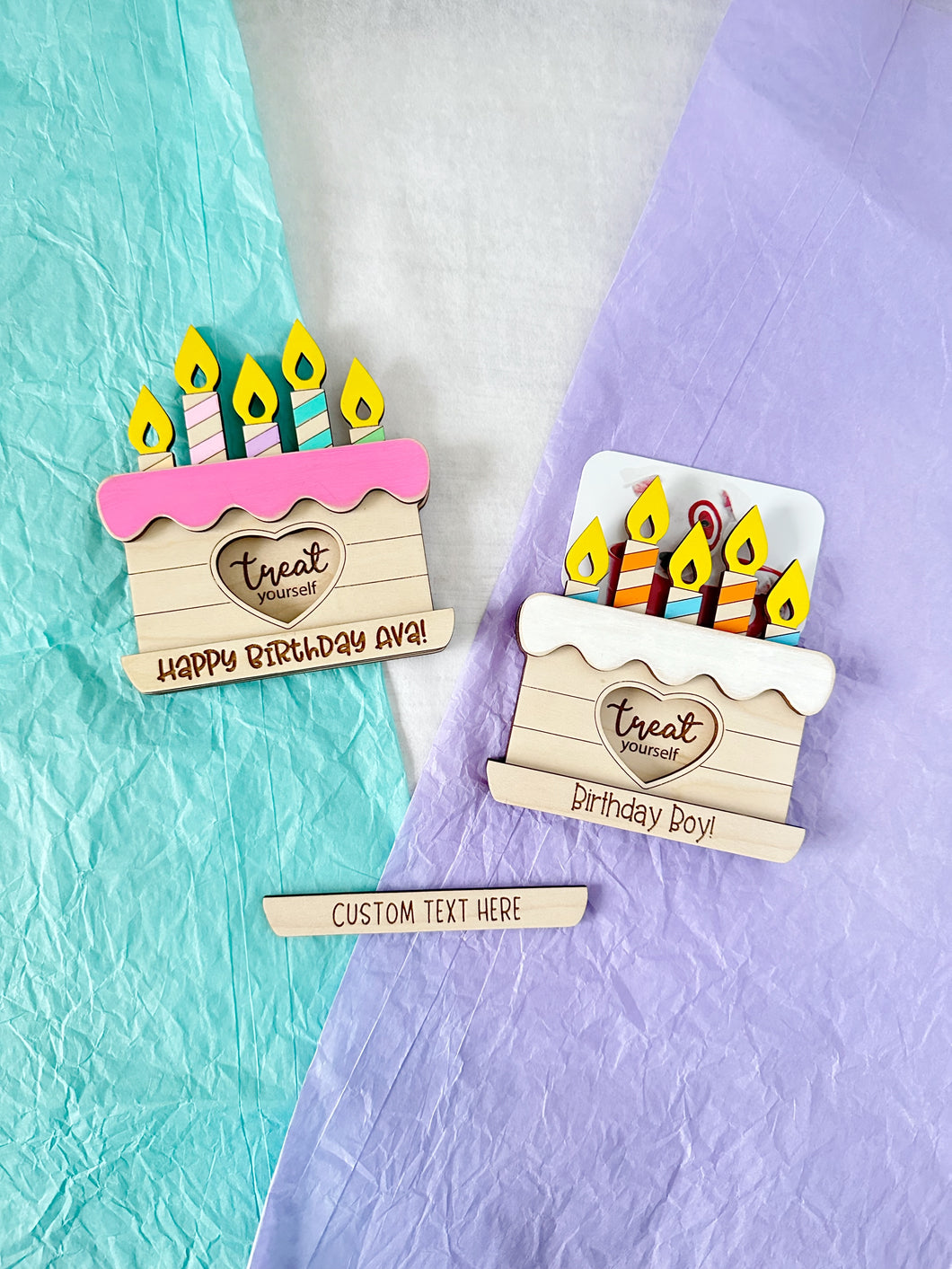 Treat Yourself, Birthday Cake Gift Card Holder