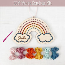 Load image into Gallery viewer, Personalized Rainbow Yarn Sewing Kit

