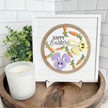 Load image into Gallery viewer, Easter Bunnies, Happy Easter Insert for Shiplap Base
