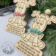 Load image into Gallery viewer, Reindeer Child Growth Ornament
