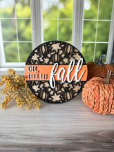 Load image into Gallery viewer, Pumpkin &amp; Leaves Insert w/ Shiplap Base
