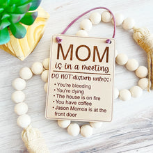 Load image into Gallery viewer, Customizable DO NOT Disturb Unless... Door Knob Hanging Sign
