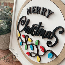 Load image into Gallery viewer, Merry Christmas, Christmas Lights Insert for Interchangeable Sign
