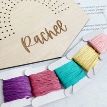 Load image into Gallery viewer, Rainbow Wall Hanging Craft Embroidery Kit
