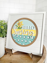 Load image into Gallery viewer, Hello Spring Daffodil Insert &amp; Square Shiplap Base
