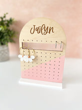 Load image into Gallery viewer, Personalized Arched Earring Stand
