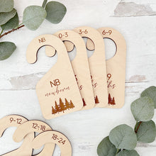 Load image into Gallery viewer, Forest Themed, Gender Neutral Closet Dividers
