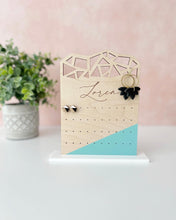 Load image into Gallery viewer, Personalized Wood Geometric Earring Display
