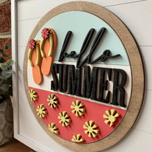 Load image into Gallery viewer, Hello Summer Flip Flop &amp; Shiplap Base
