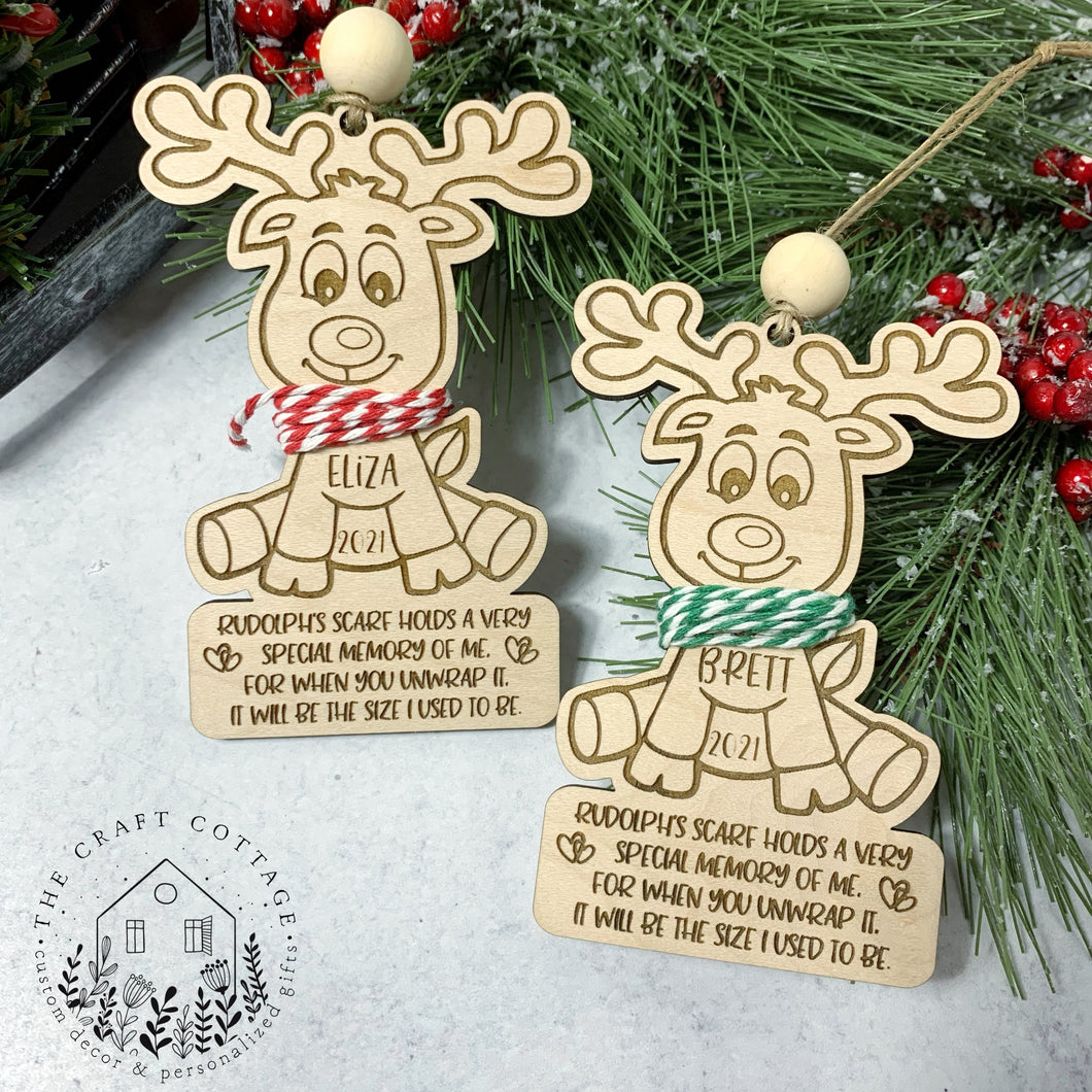 Reindeer Child Growth Ornament