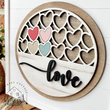 Load image into Gallery viewer, Love &amp; Hearts Insert for Shiplap Base

