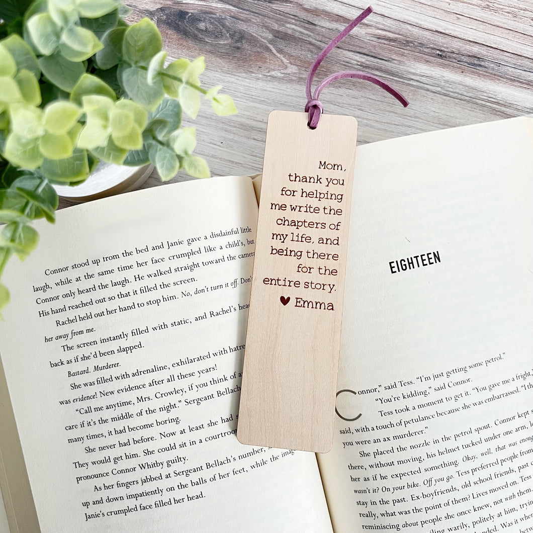 Mom - Chapters of My Life Bookmark