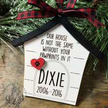 Load image into Gallery viewer, Dog Memorial Personalized Ornament
