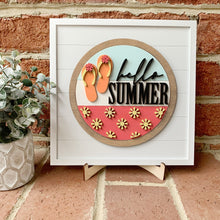Load image into Gallery viewer, Hello Summer Flip Flop &amp; Shiplap Base
