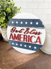 Load image into Gallery viewer, God Bless America Insert &amp; Shiplap Base
